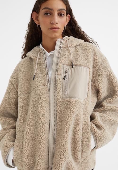 H&M - Teddy jacket - beige