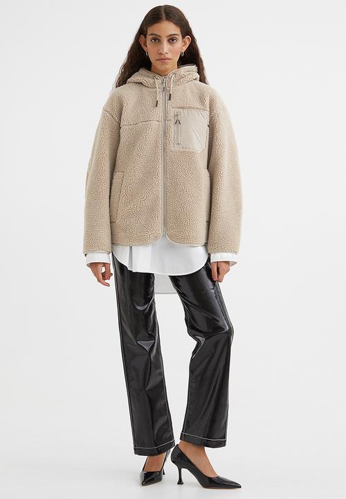 H&M - Teddy jacket - beige