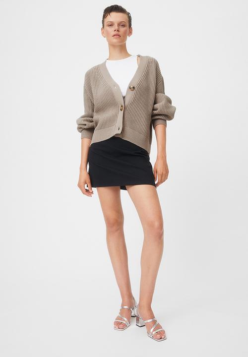 H&M - Rib-knit cardigan - beige