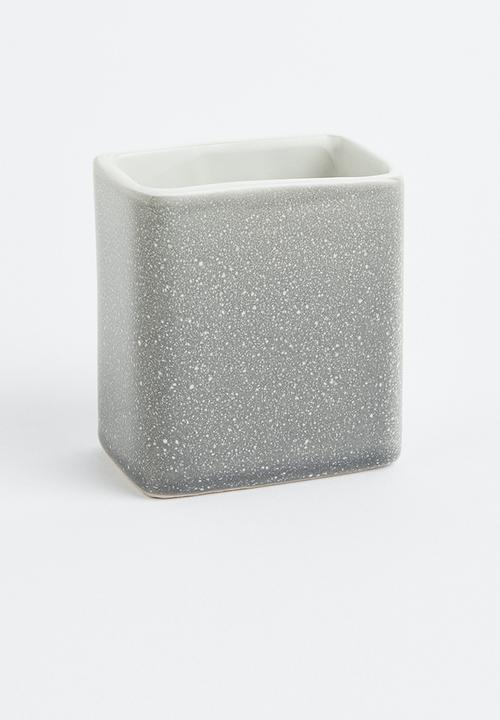 H&M - Stoneware toothbrush mug - grey