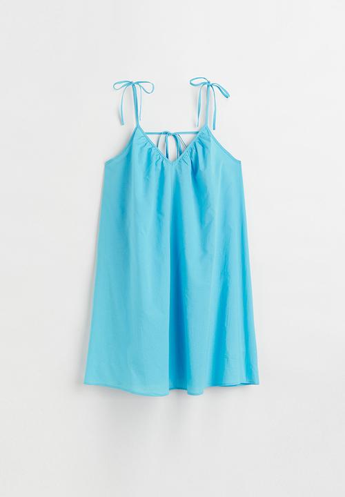 H&M - V-neck mini dress - turquoise