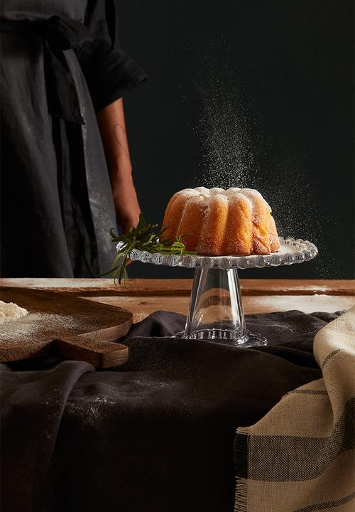 H&M - Small glass cake stand - transparent