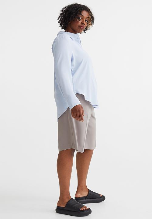 H&M - Pointed-collar shirt - light blue