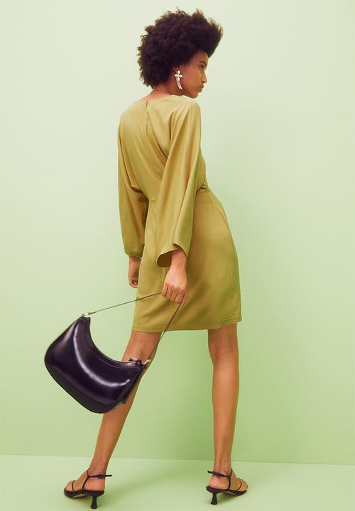 H&M - Wide-sleeved dress - olive green