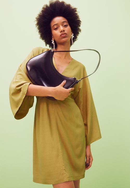 H&M - Wide-sleeved dress - olive green