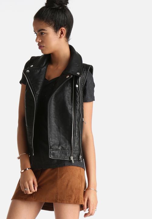 Vero Moda - Emma Minda PU Waistcoat