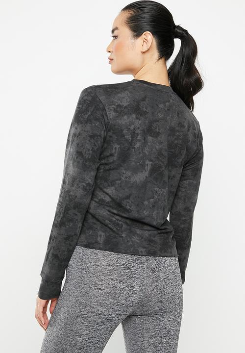 Under Armour - Rival terry print crew - black/white