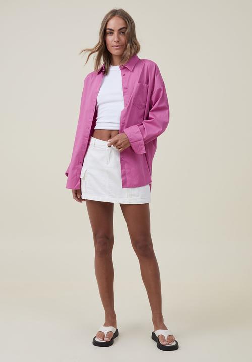 Cotton On - Dad shirt - magenta
