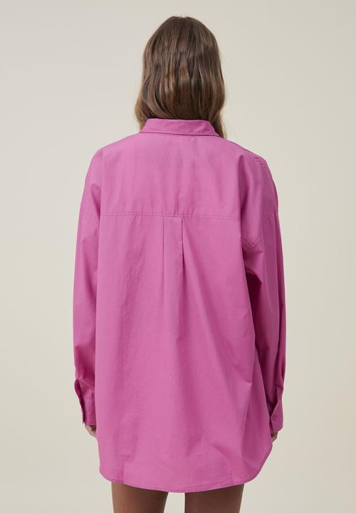 Cotton On - Dad shirt - magenta