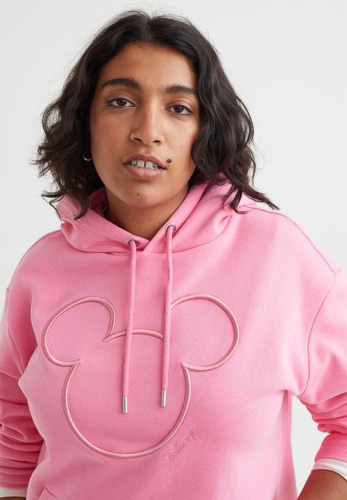 Motif-front hoodie - pink/mickey mouse - 1091235001