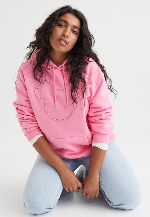 Motif-front hoodie - pink/mickey mouse - 1091235001