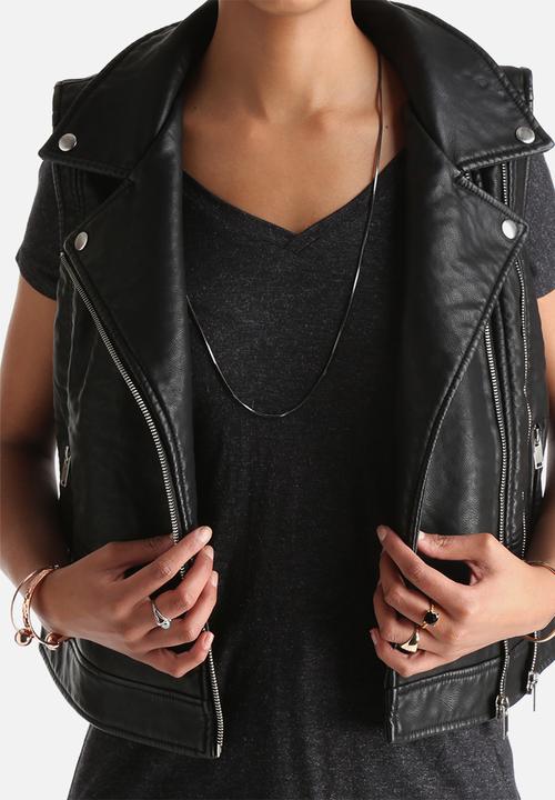 Vero Moda - Emma Minda PU Waistcoat