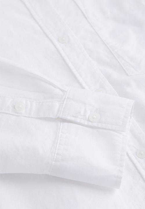 H&M - Oversized oxford shirt - white 