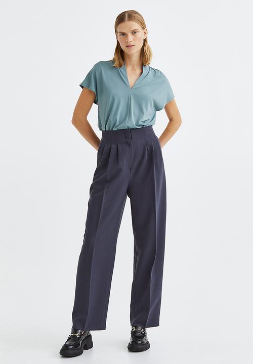 H&M - V-neck top - turquoise