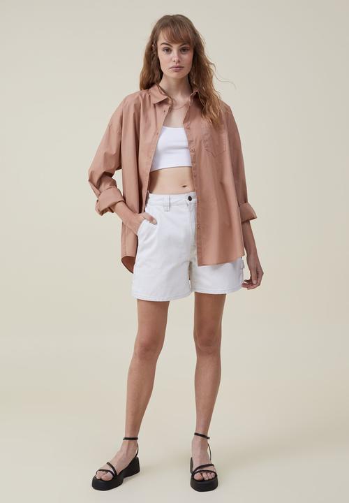 Cotton On - Dad shirt - chestnut