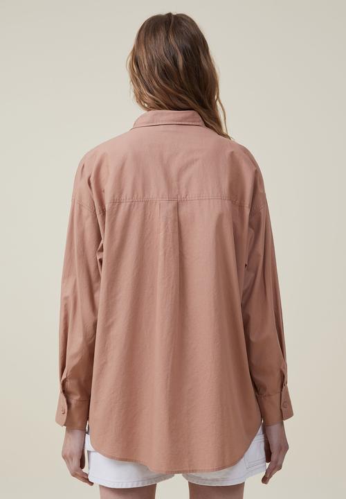 Cotton On - Dad shirt - chestnut