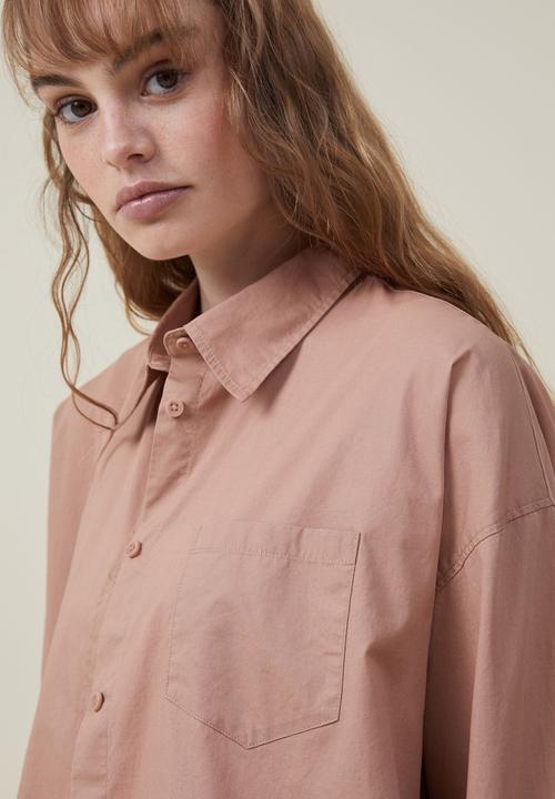 Cotton On - Dad shirt - chestnut