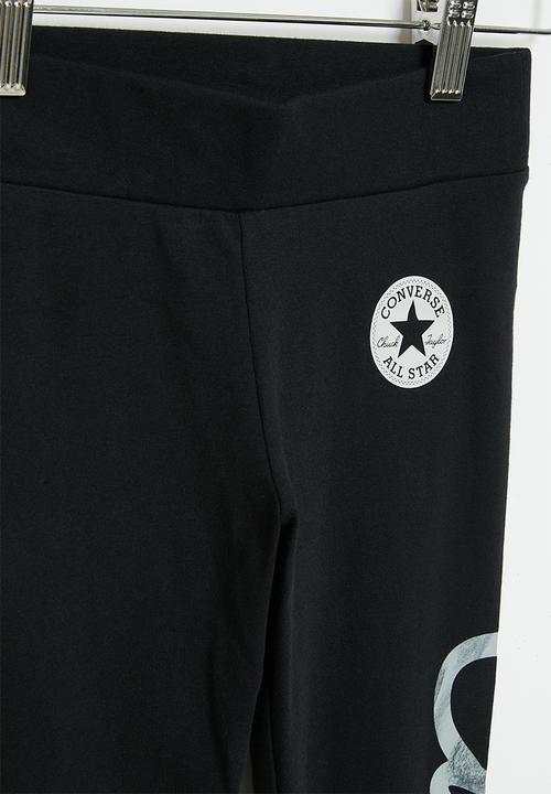 Converse - Cnvg converse script gfx legging - black