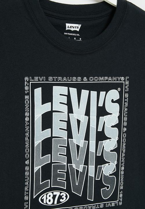 Levi’s® - Lvb wavy logo tee shirt - black