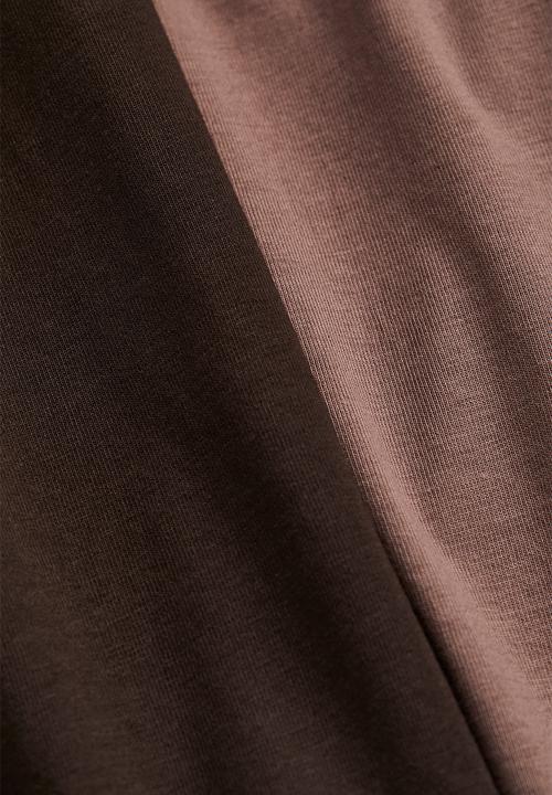 H&M - 2 Pack jersey tops - black/dark beige