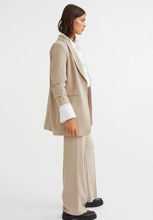 H&M - Wide trousers - light beige