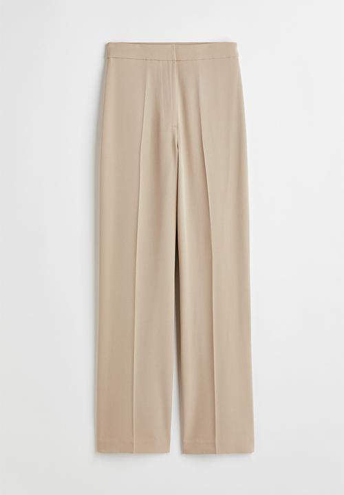 H&M - Wide trousers - light beige