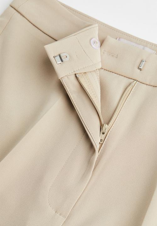 H&M - Wide trousers - light beige