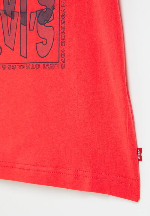 Levi’s® - Lvb wavy logo tee shirt - tomato