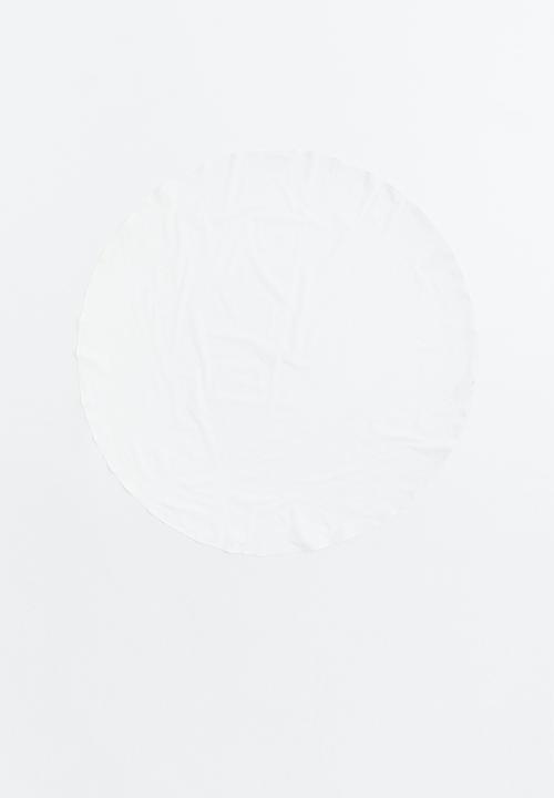 H&M - Round cotton tablecloth - white