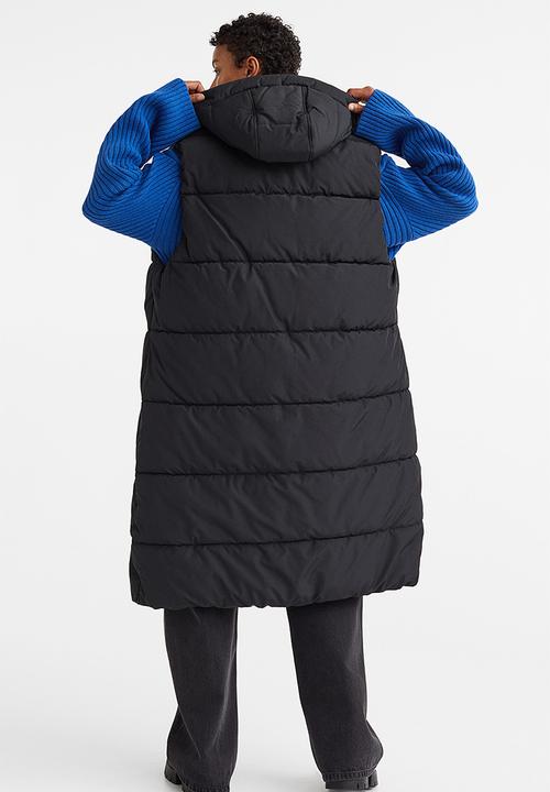 H&M - Hooded puffer gilet - black