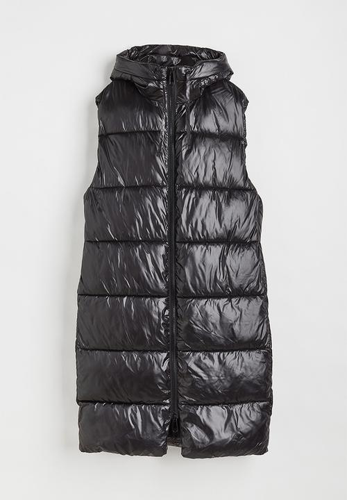 H&M - Hooded puffer gilet - black 