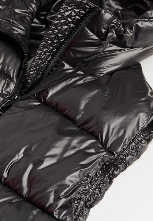 H&M - Hooded puffer gilet - black 