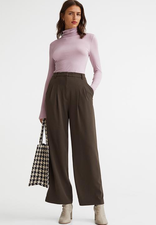 H&M - Polo-neck top - dusky pink