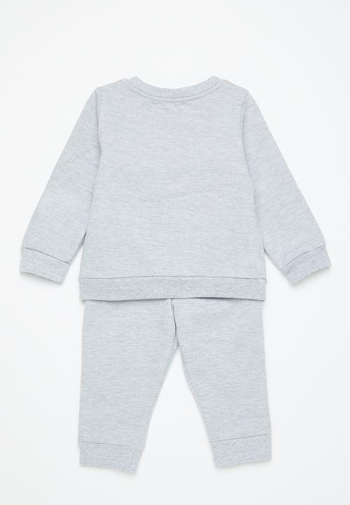 Superbalist - Plain tracksuit set - grey melange