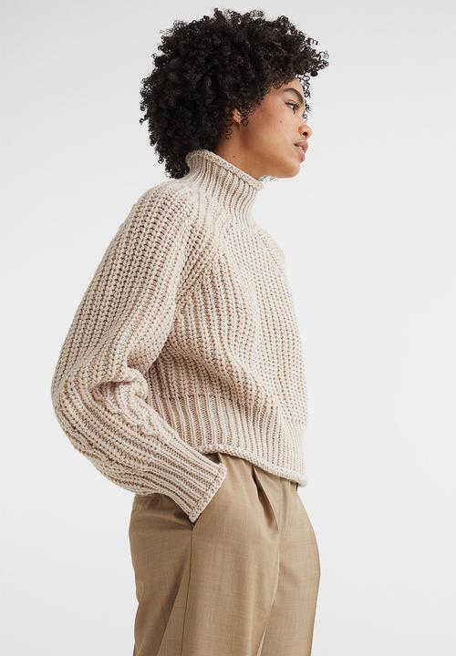 H&M - Knitted jumper - light beige