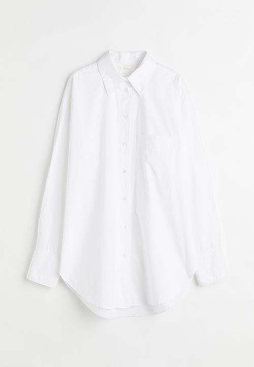 H&M - Oversized cotton shirt - white