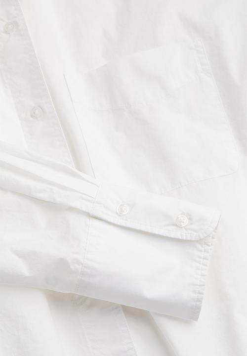 H&M - Oversized cotton shirt - white