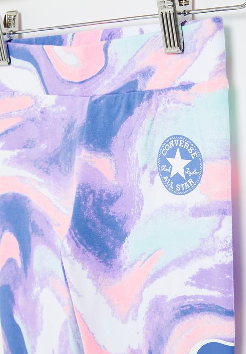 Converse - Cnvg printed high rise legging - royal pulse