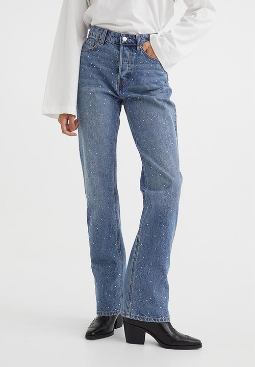 H&M - Straight high jeans - denim blue
