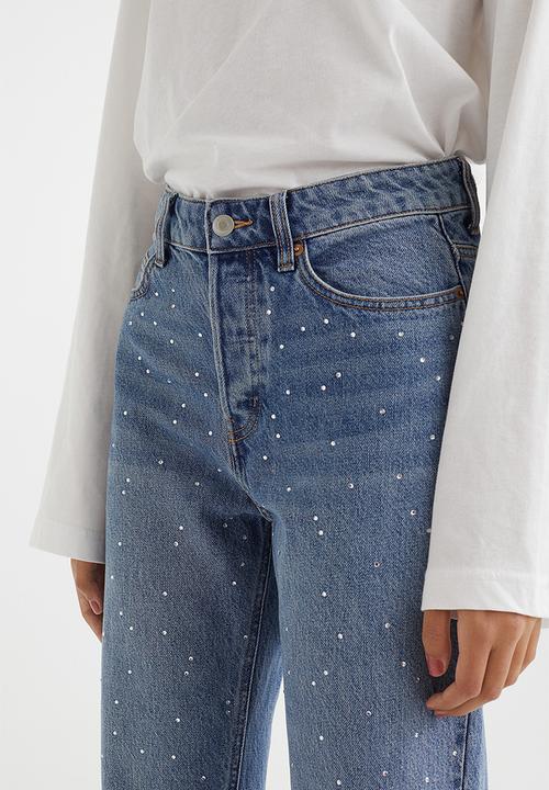 H&M - Straight high jeans - denim blue