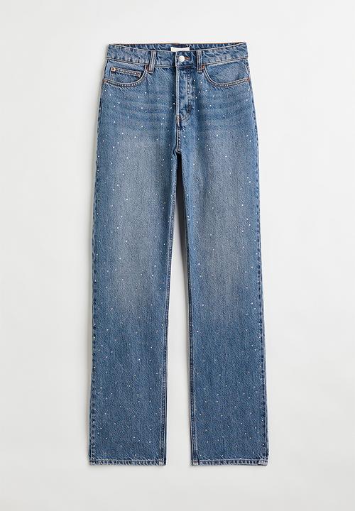 H&M - Straight high jeans - denim blue