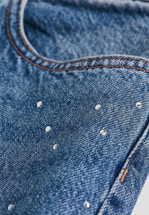 H&M - Straight high jeans - denim blue