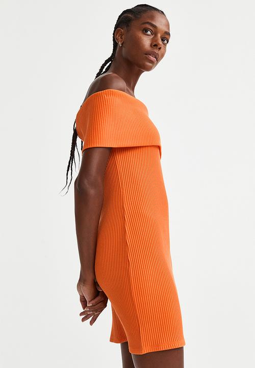 H&M - Off-the-shoulder dress - orange