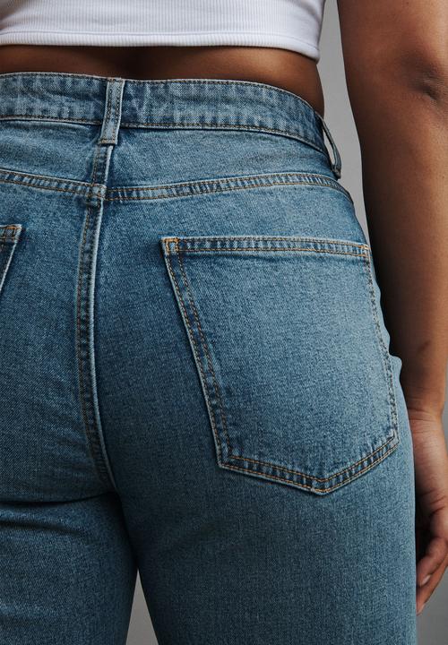 Cotton On - Stretch wide leg jean - dusk blue