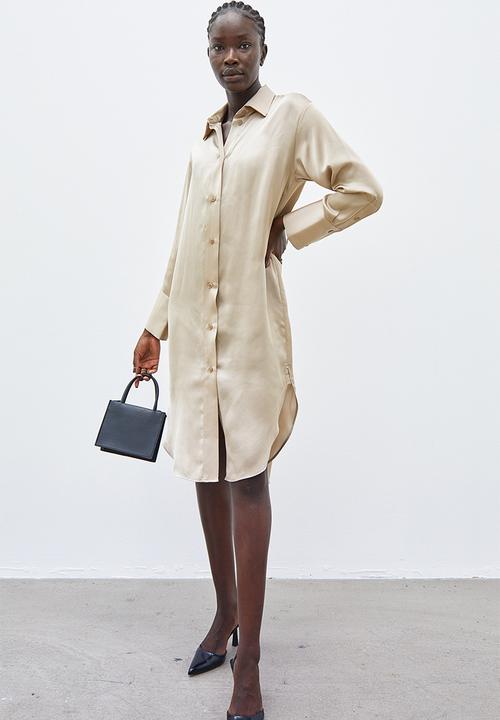 H&M - Oversized shirt dress - beige