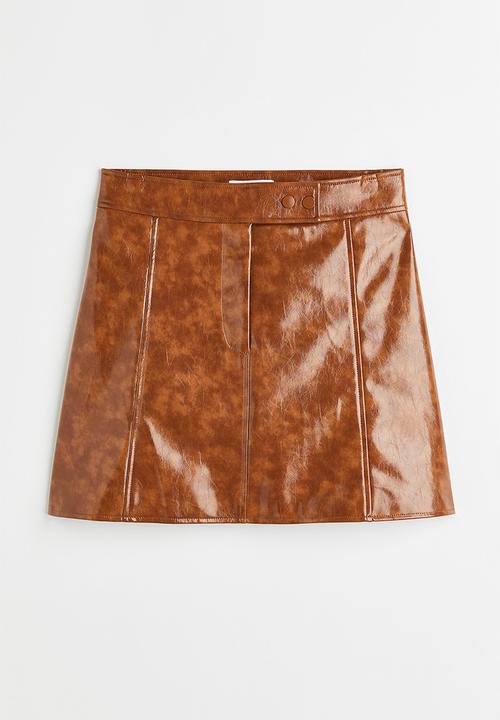 H&M - A-line skirt - light brown