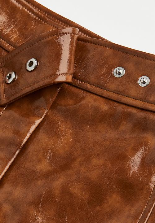 H&M - A-line skirt - light brown