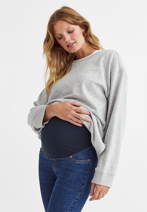 H&M - Mama jeggings - dark denim blue