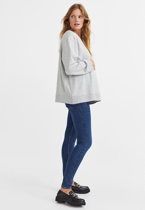 H&M - Mama jeggings - dark denim blue
