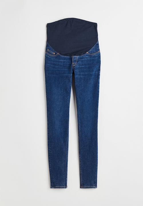 H&M - Mama jeggings - dark denim blue